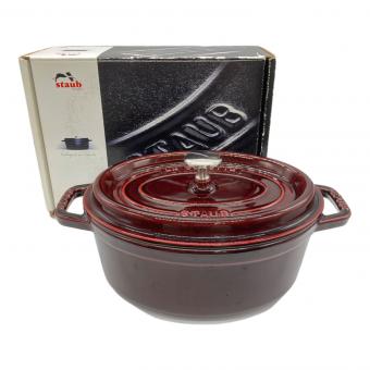 Staub (ストウブ) ココットオーバル SIZE 23cm グレナティンレッド 40500-233