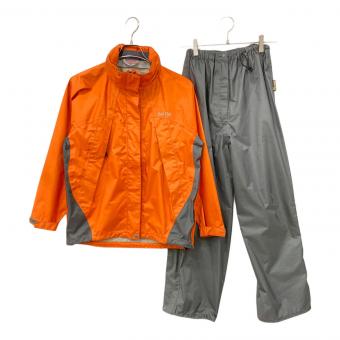 BAILESU (バイレス) レインウェアセット レディース オレンジ×グレー