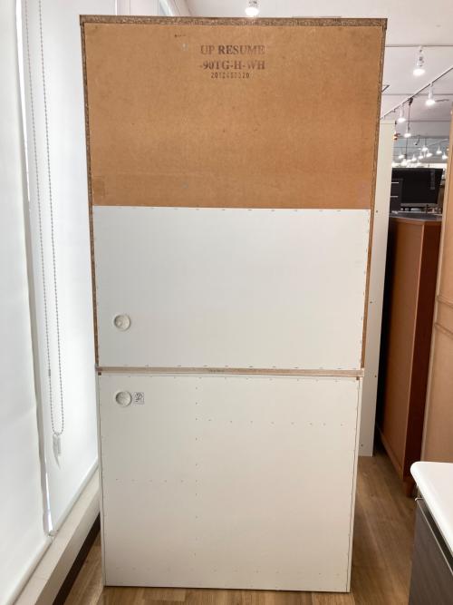 ニトリ レンジボード ホワイト 3枚扉 UP RESUME 幅90㎝