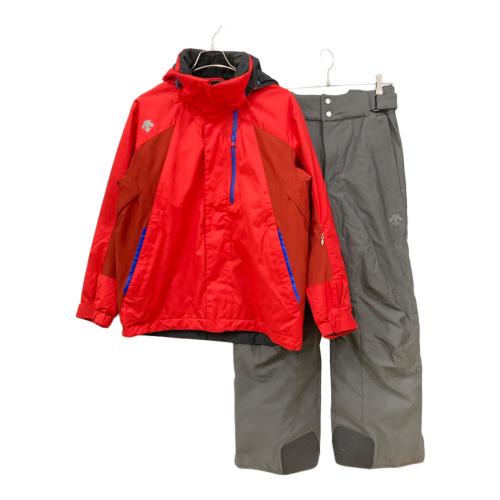 DESCENTE (デサント) スキーウェア(セット) DRA-9178/DRA-9500 ● メンズ SIZE L レッド×グレー