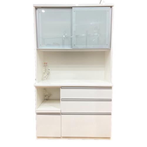 レンジボード ホワイト スライド扉 スライド台