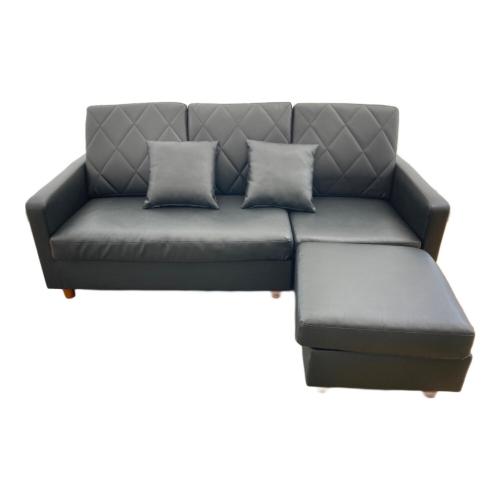 3人掛けソファー ブラック 142