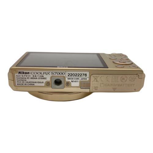 Nikon (ニコン) コンパクトデジタルカメラ COOLPIX S7000 1676万画素 1/2.3型原色CMOS 専用電池 通常：ISO125～6400 120コマ/秒 1～1/1500 秒 22022276