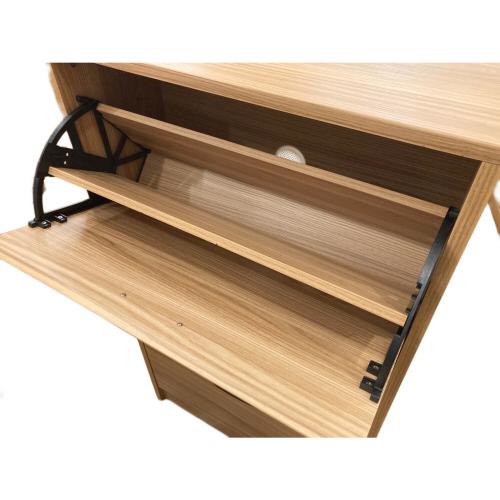 ニトリ シューズボックス ナチュラル×ブラック 3段