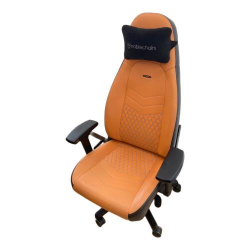 noblechairs (ノーブルチェアーズ) ゲーミングチェア オレンジ×ブラック ICON