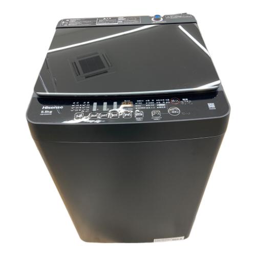 Hisense (ハイセンス) 全自動洗濯機 5.5kg HW-G55E4K 2024年製 クリーニング済 50Hz／60Hz