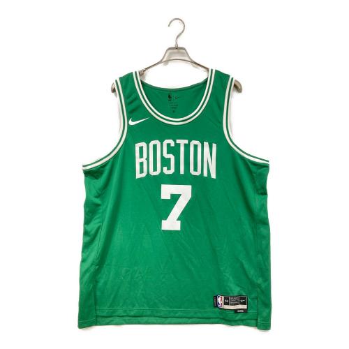 NIKE (ナイキ) アイコンエディションスウィングマンユニフォーム メンズ SIZE XXL グリーン×ホワイト NBA/ボストン・セルディックス/ジェイレン・ブラウン JORDAN DN2129-312