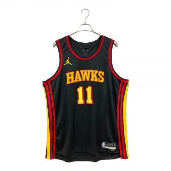 NIKE (ナイキ) アトランタホークスユニフォーム メンズ SIZE XXL ブラック×イエロー NBA/トレイ・ヤング/スウィングマン ジャージー JORDAN DO9550-010