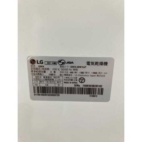 LG (エルジー) 衣類乾燥機 LG Styler 28 2021年製 S3IFA 50Hz／60Hz