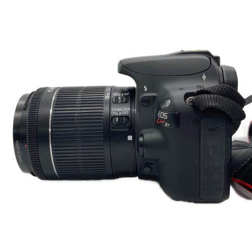 CANON (キヤノン) 一眼レフカメラ/ズームレンズセット EOS kiss X7 1800万画素 APS-C 専用電池 SDHCカード対応 1/4000～30秒 DS126441
