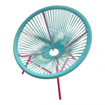 Francfranc (フランフラン) パーソナルチェア スカイブルー×ピンク 282 ロータス