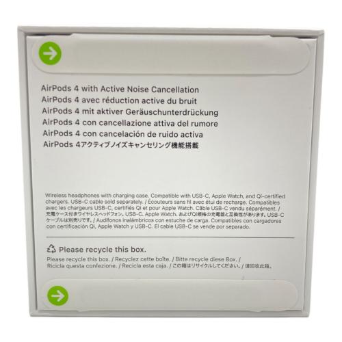Apple (アップル) AirPods(第4世代) アクティブノイズキャンセリング搭載モデル MXP93J/A