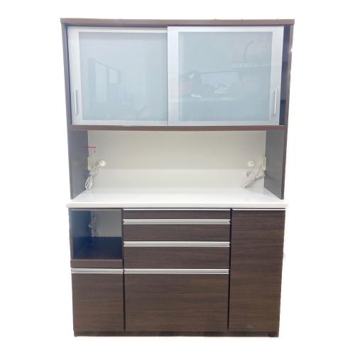 松田家具 (マツダカグ) レンジボード ダークブラウン 270 2枚扉 Nクラッチレンジ