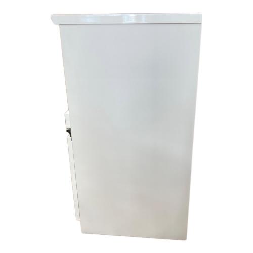 ニトリ キッチンカウンター ホワイト×シルバー 291 1枚扉 4段引き出し レジューム120