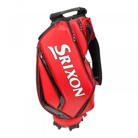 SRIXON ゴルフキャディバッグ ホワイト レッド SRIXON(DUNLOP) (ダンロップ) ゴルフバッグ レッド×ホワイト