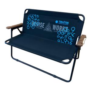 DEVISE WORKS (デバイスワークス) アウトドアベンチ ブラック×ブラウン 5050WORKSHOP