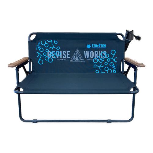 DEVISE WORKS (デバイスワークス) アウトドアベンチ ブラック×ブラウン 5050WORKSHOP