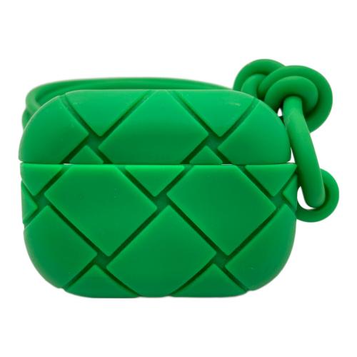 BOTTEGA VENETA (ボッテガベネタ) Airpods Proケース グリーン イントレチャート シリコン -