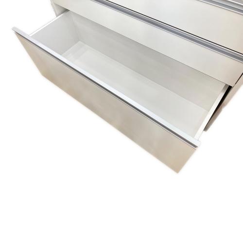 キッチンカウンター ホワイト 145 ステンレストップ 引出③ 幅:120㎝