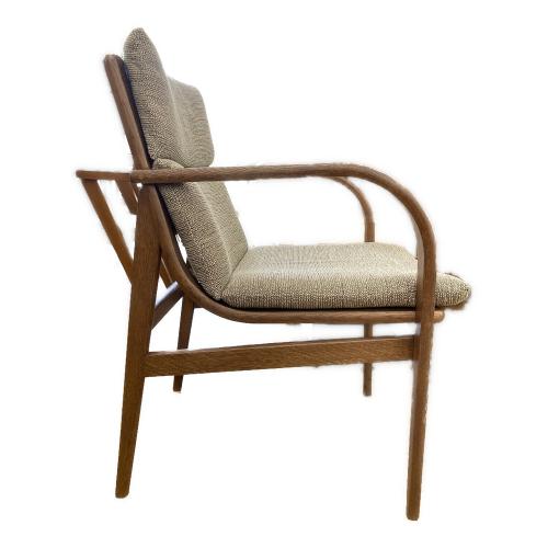 飛騨産業 (ヒダサンギョウ) アームチェアー ベージュ×ブラウン L-Chir 36 SD260