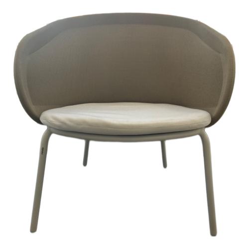 MINDO ラウンジチェアー ブラウン×アイボリー