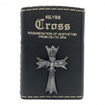 ZIPPO SILVER Cross レザー