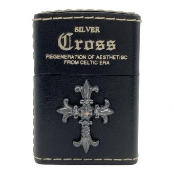 ZIPPO SILVER Cross レザー