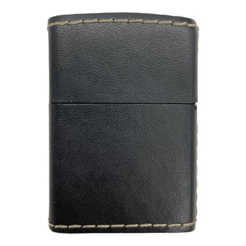 ZIPPO SILVER Cross レザー