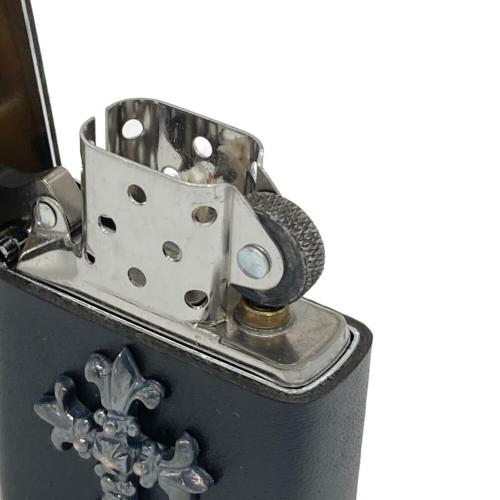 ZIPPO SILVER Cross レザー