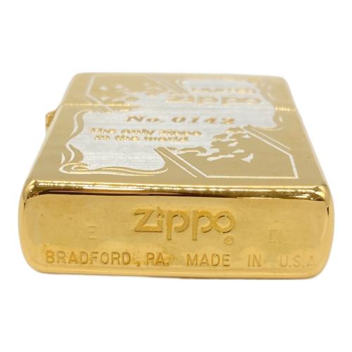 ZIPPO ゴールド×シルバーカラー/LIMITED/No.0142 1993年製