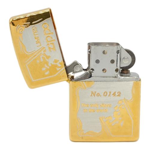 ZIPPO ゴールド×シルバーカラー/LIMITED/No.0142 1993年製