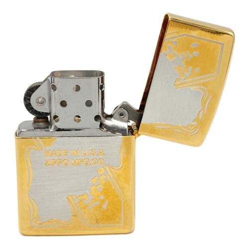 ZIPPO ゴールド×シルバーカラー/LIMITED/No.0142 1993年製