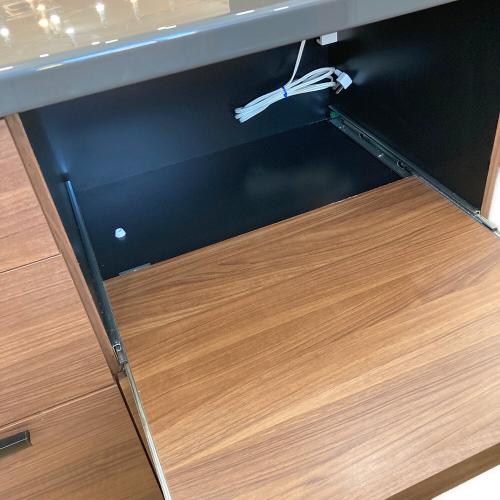 Pamouna (パモウナ) キッチンカウンター ブラウン×グレー 206 3段4杯