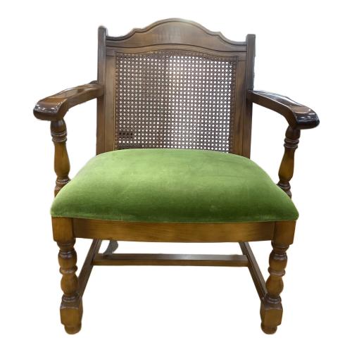 karimoku (カリモク) アームチェアー ブラウン×グリーン コロニアル