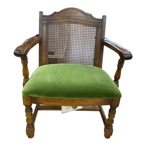 karimoku (カリモク) アームチェアー ブラウン×グリーン コロニアル