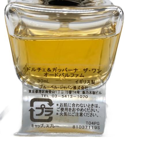 DOLCE & GABBANA (ドルチェ＆ガッバーナ) パルファム 30ml 残量80%-99% ザ・ワン