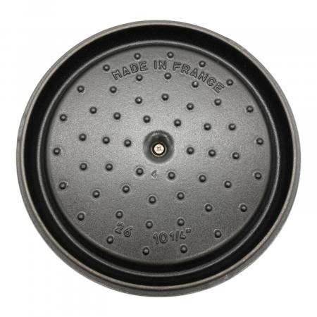 Staub (ストウブ) 両手鍋 26cm グレー ピコ・ココット・ラウンド