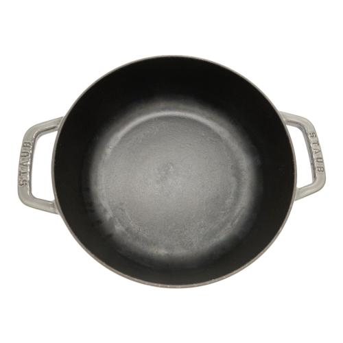 Staub (ストウブ) 両手鍋 26cm グレー ピコ・ココット・ラウンド