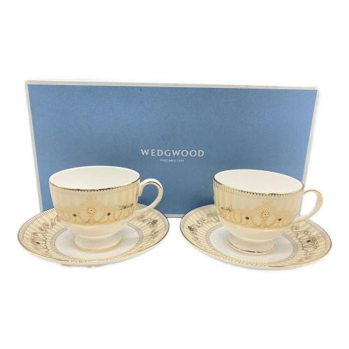 Wedgwood (ウェッジウッド) カップ&ソーサー ホワイト×ゴールド アレクサンドラ・シャンパン