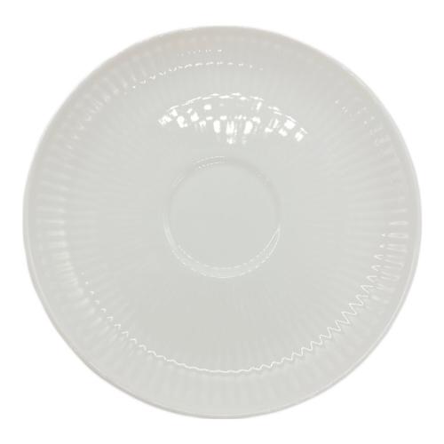 ROYAL COPENHAGEN (ロイヤル・コペンハーゲン) カップ&ソーサー 茶バミ有 ホワイトフルーテッド・プレイン