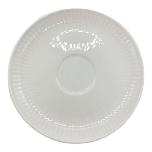 ROYAL COPENHAGEN (ロイヤル・コペンハーゲン) カップ&ソーサー 茶バミ有 ホワイトフルーテッド・プレイン