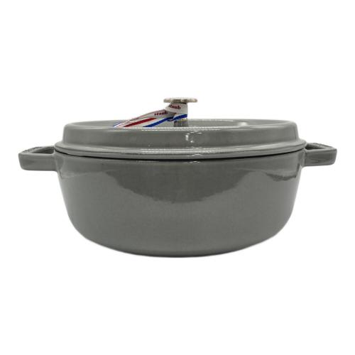 Staub (ストウブ) ピコ・ココット ラウンド シャロー SIZE 26cm グレー