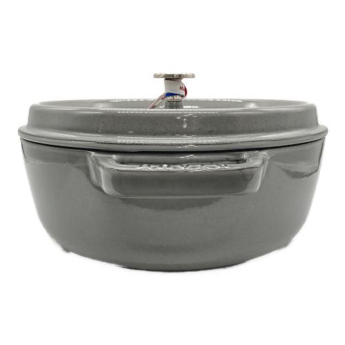 Staub (ストウブ) ピコ・ココット ラウンド シャロー SIZE 26cm グレー