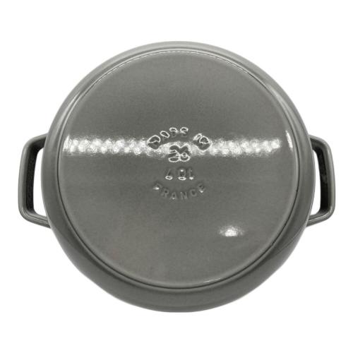 Staub (ストウブ) ピコ・ココット ラウンド シャロー SIZE 26cm グレー