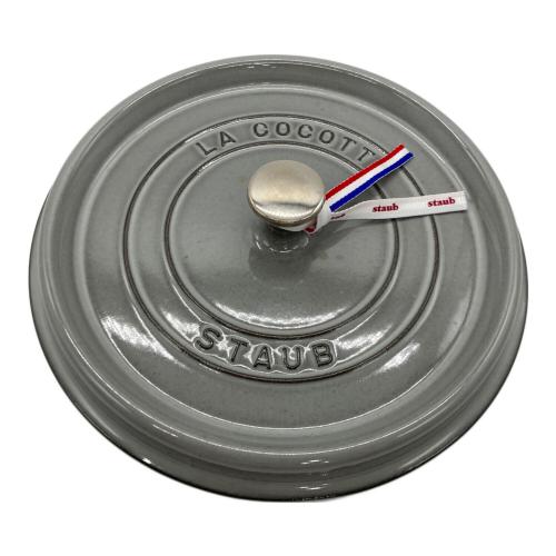Staub (ストウブ) ピコ・ココット ラウンド シャロー SIZE 26cm グレー