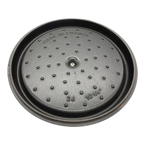 【staubストウブココットラウンドシャロー】グレー　26cm ストウブ ピコ ココット ラウンド 26cm [グレー] (鍋) 価格比較 - 価格.com