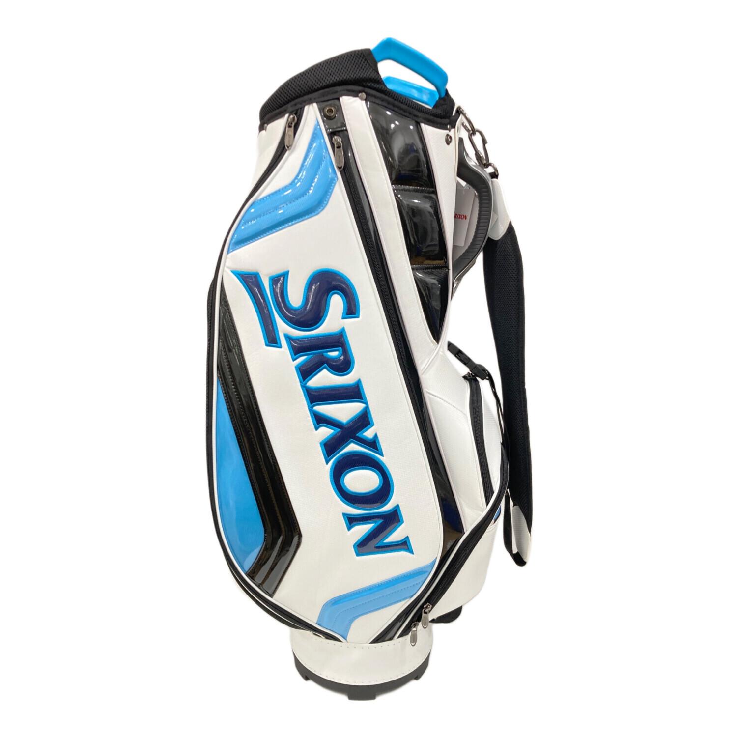 Srixon ゴルフバッグ・キャディバッグ ホワイト・ブルー SRIXON (スリクソン) キャディバッグ ホワイト×スカイブルー