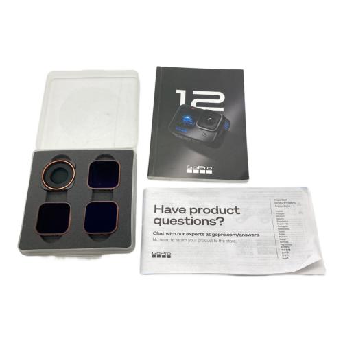GoPro (ゴープロ) アクションカメラ 12 BLACK バッテリー・充電器・各種撮影用アタッチメント付き