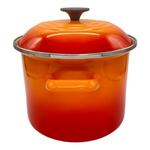 LE CREUSET (ルクルーゼ) 両手鍋 20cm オレンジ キャセロール
