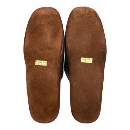 Christian Dior (クリスチャン ディオール) スリッパ ブラウン トロッター SIZE 41